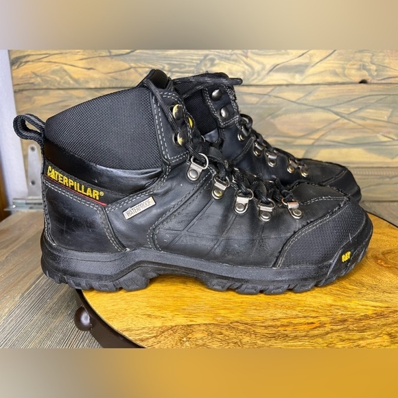 349. CAT Caterpillar Men’s Threshold Waterproof Steel Toe Work Boot 8.5 - Picture 5 of 6